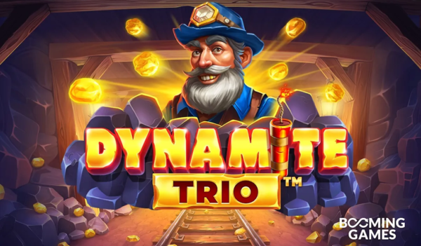 dynamite trio slot banner by booming games