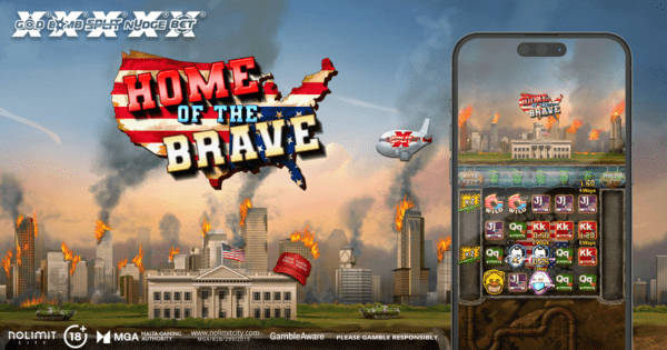 home of the brave slot banner by nolimit city