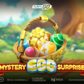mystery egg surprise slot banner by playn go