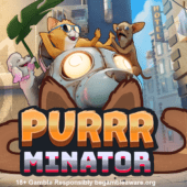 purrrminator slot baner by relax gaming