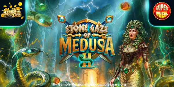 stone gaze of medusa 2 slot banner by Stakelogic