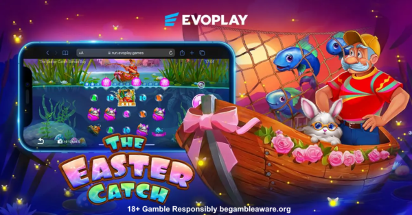 the easter catch slot banner by evoplay