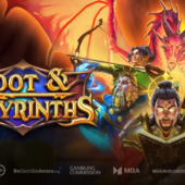Banner of Loot & Labyrinths by Play'nGO
