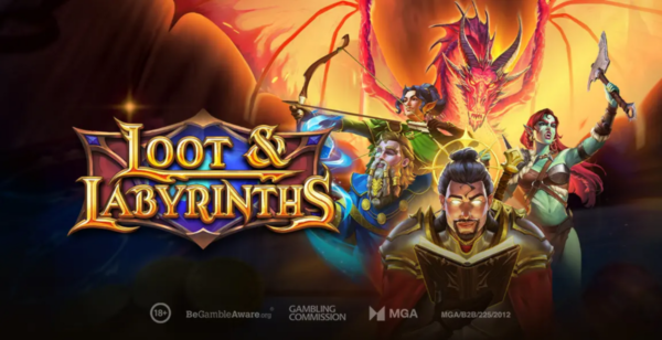 Banner of Loot & Labyrinths by Play'nGO