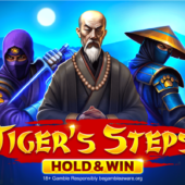 banner of 1spin4win by Tiger’s Steps Hold and Win