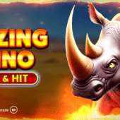 banner of Blazing Rhino Hold & Hit by Spinomenal