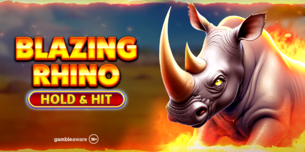 banner of Blazing Rhino Hold & Hit by Spinomenal