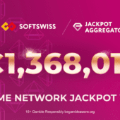 banner of jackpot win softswiss