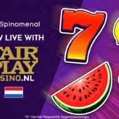 Banner of Spinomenal with Fair Play Casino