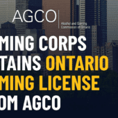gaming corps gains gaming license from AGCO for Ontario, Canada
