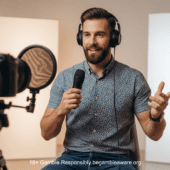Banner of warning to social media influencers