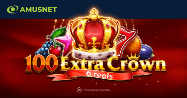 Banner of 100 Extra Crown 6 reels by Amusnet