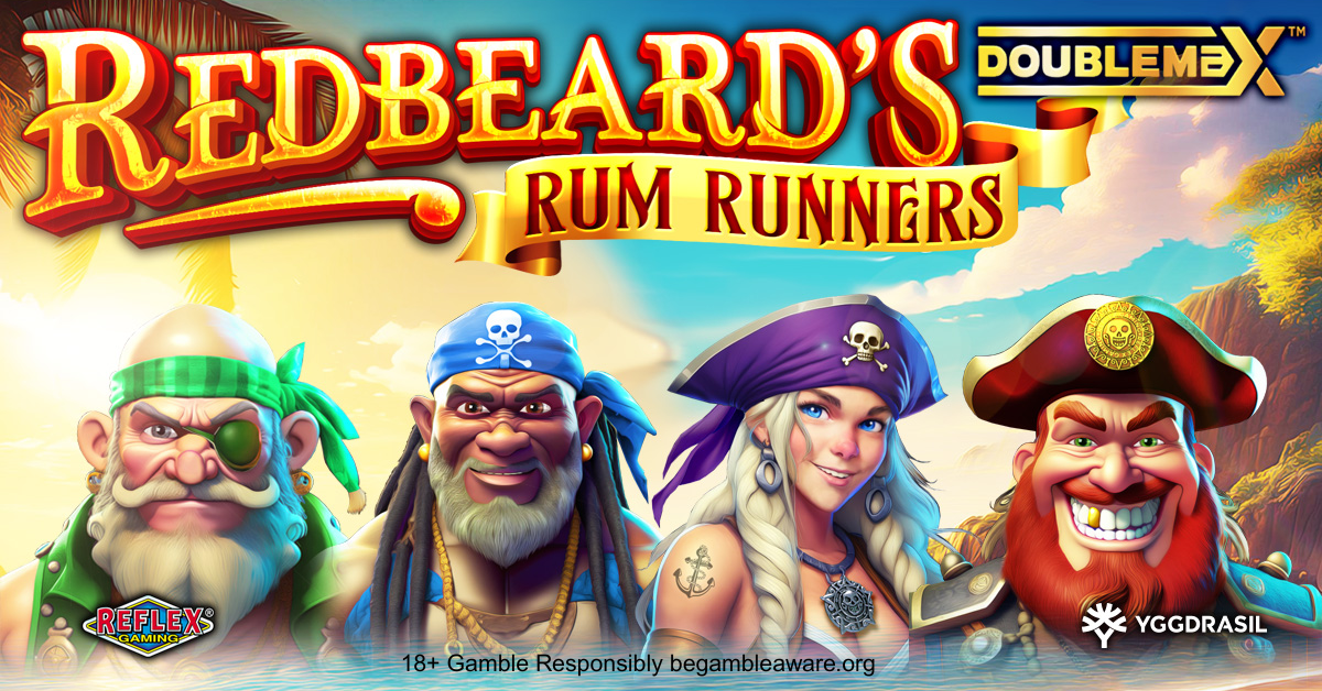 Banner of Redbeard's Rum Runners DoubleMax by Reflex Gaming