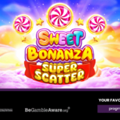 Banner of Sweet Bonanza Super Scatter by Pragmatic Play