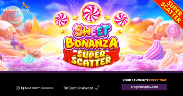 Banner of Sweet Bonanza Super Scatter by Pragmatic Play
