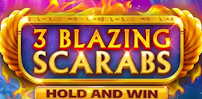 3 Blazing Scarabs Hold & Win slot artwork