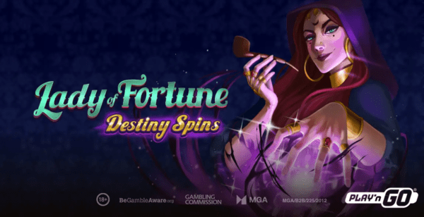 Banner of Lady of Fortune Destiny Spins by Play'n GO