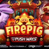 Banner of Fire Pig Push Ways by Push Gaming