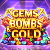 Banner of Gems, Bombs & Gold by Just For The Win