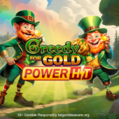 Banner of Greedy for Gold Power Hit by Booming Games