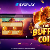 Banner of Young Buffalo Coins by Evoplay