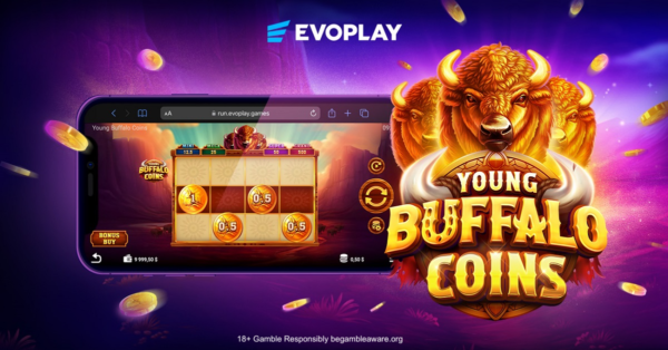 Banner of Young Buffalo Coins by Evoplay