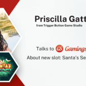 Banner of Interview with Priscilla Gatt for Santa's Secret Party slot