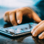Banner Mobile gambling 67 percent Europe