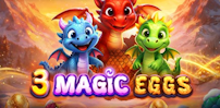 3 Magic Eggs slot artwork