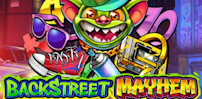 Backstreet Mayhem slot artwork
