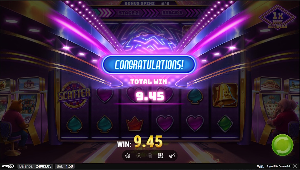 A win in Piggy Blitz Casino Gold by Play’n GO