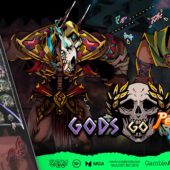 Banner of Gods Go Pew Pew by Sneaky Slots