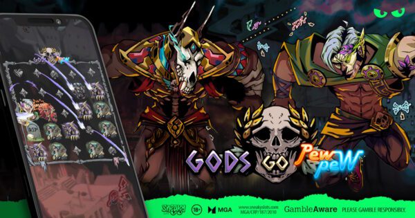 Banner of Gods Go Pew Pew by Sneaky Slots
