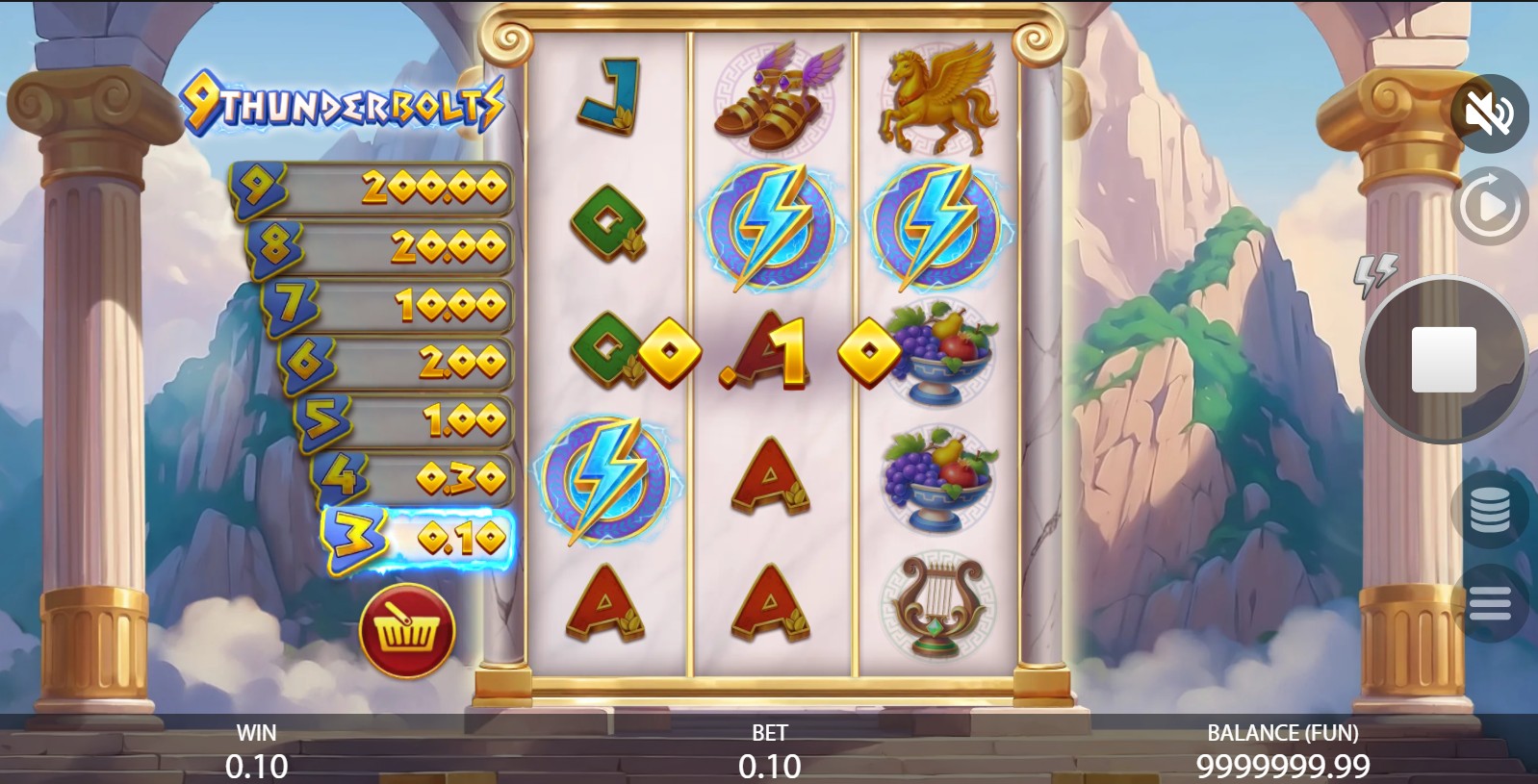 Base game in 9 Thunderbolts by Gamzix