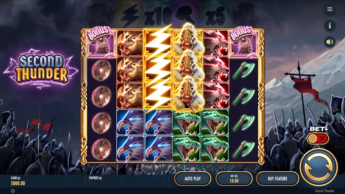 Base game in Second Thunder by Thunderkick