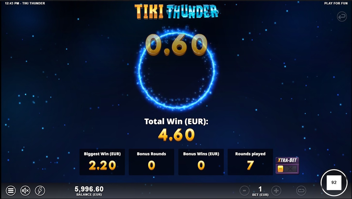 Burst mode in Tiki Thunder by SlotMill