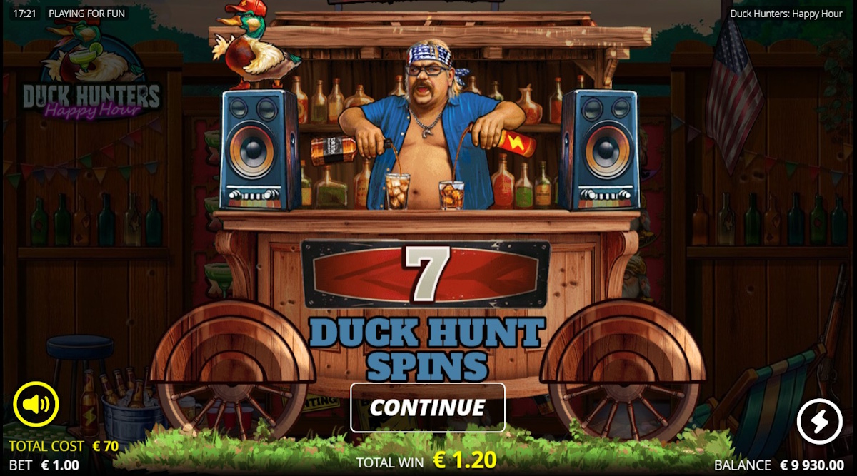 Duck hunt spins won in Duck Hunters Happy Hour by Nolimit City