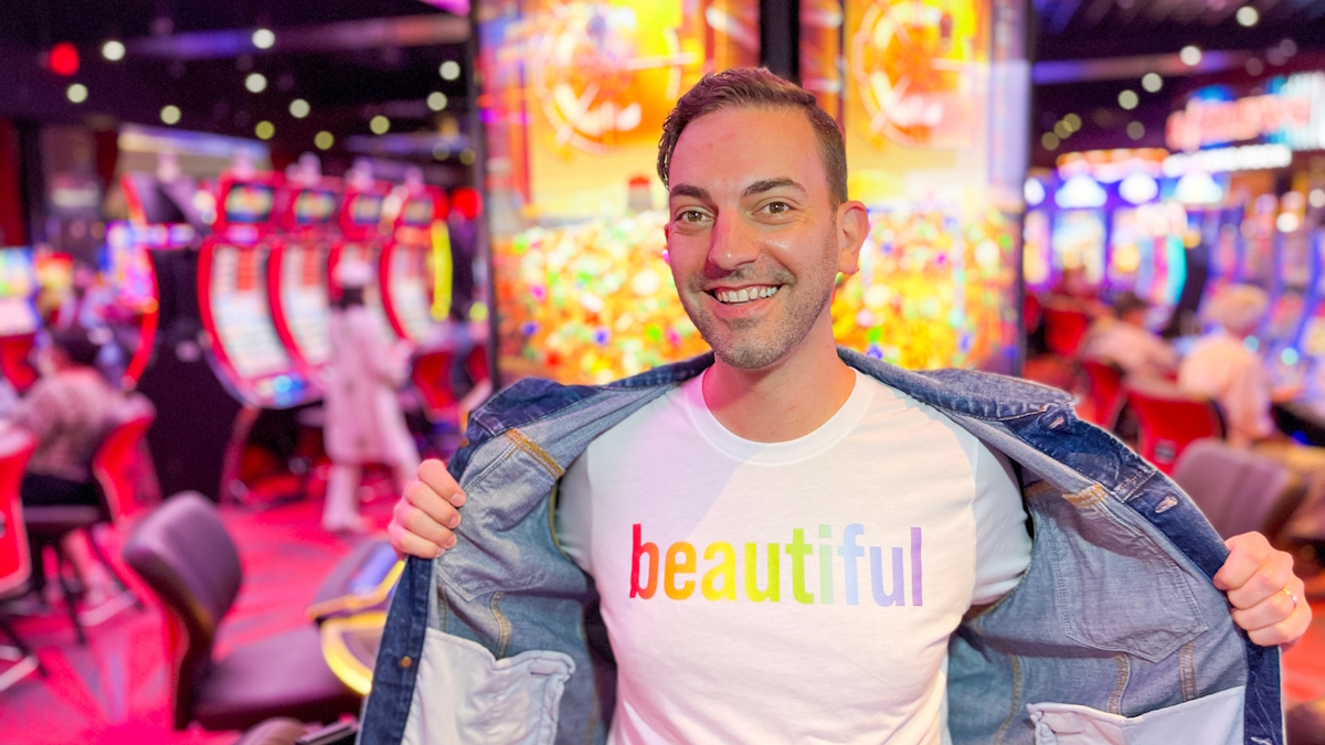 brian christopher in a beautiful t-shirt