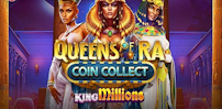Queens Of Ra Coin Collect King Millions slot artwork
