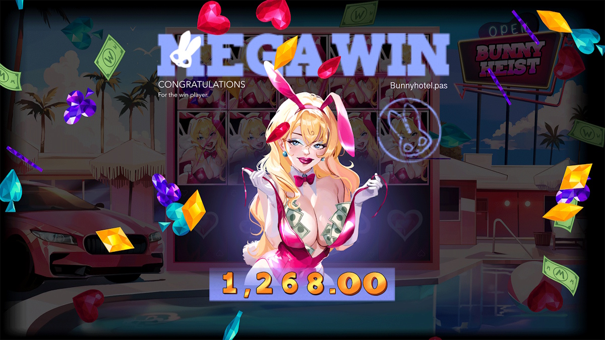 A mega win in Bunny Heist by Peter & Sons