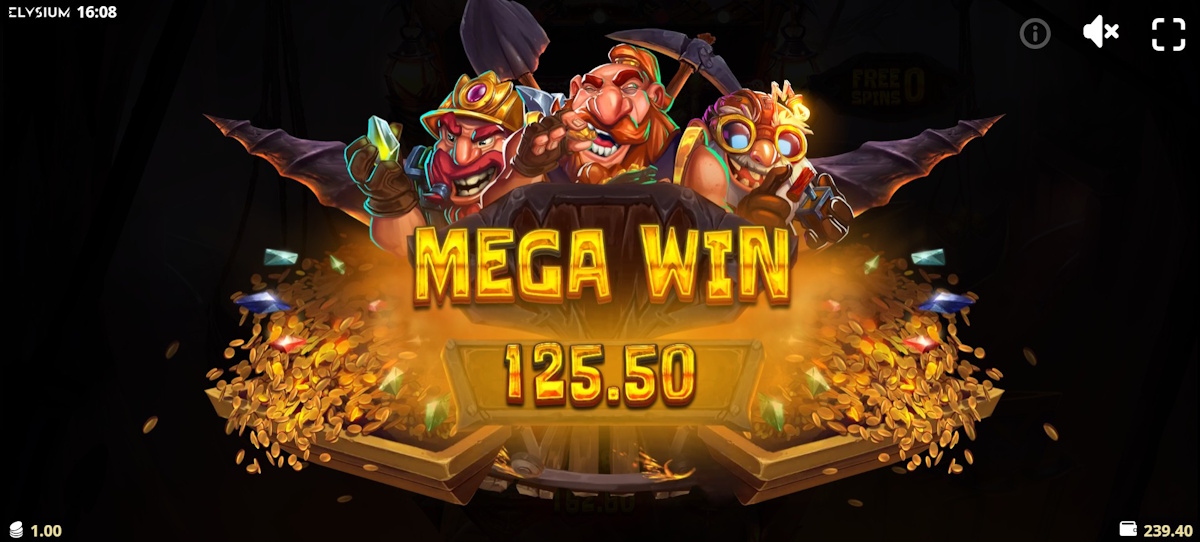 A mega win in Dig N Drop by Elysium Studios
