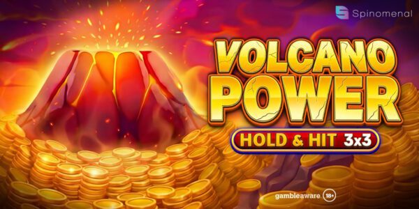 Banner of Volcano Power Hold & Hit 3x3 by Spinomenal