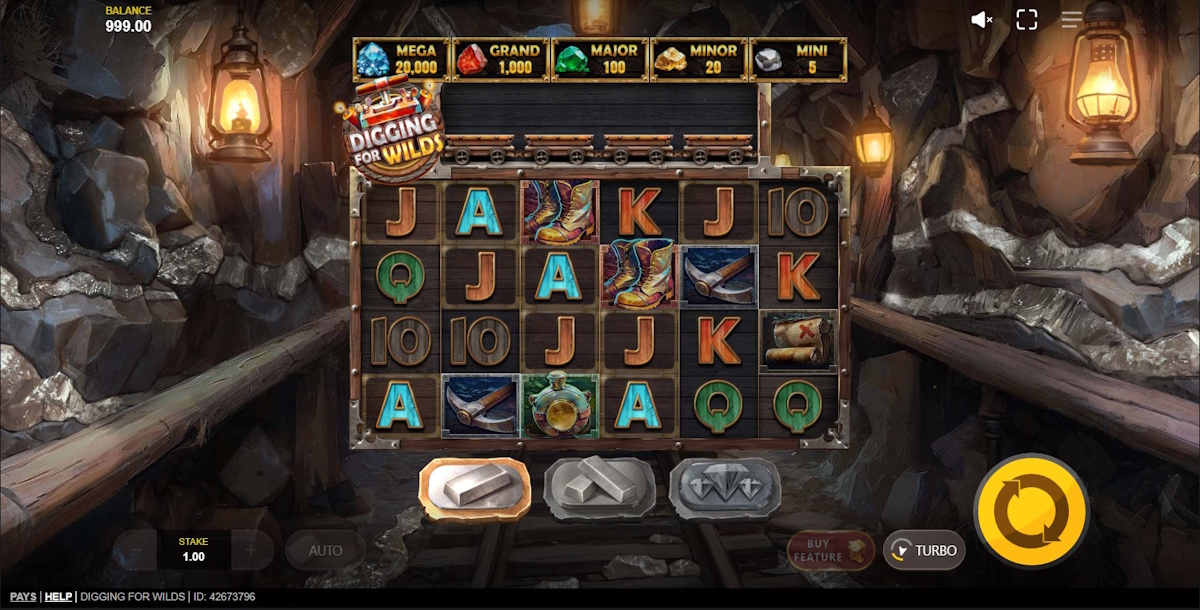 Base game in Digging for Wilds by Red Tiger