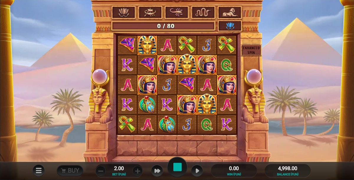 Base game in Pharaoh’s Last Wish by Relax Gaming