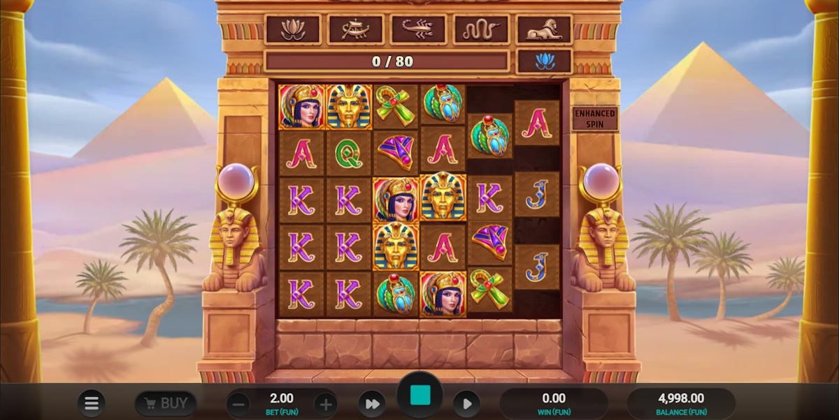 Base game in Pharaoh's Last Wish by Relax Gaming