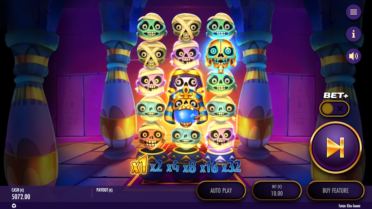 Base game in Tutan Kha-boom by Thunderkick