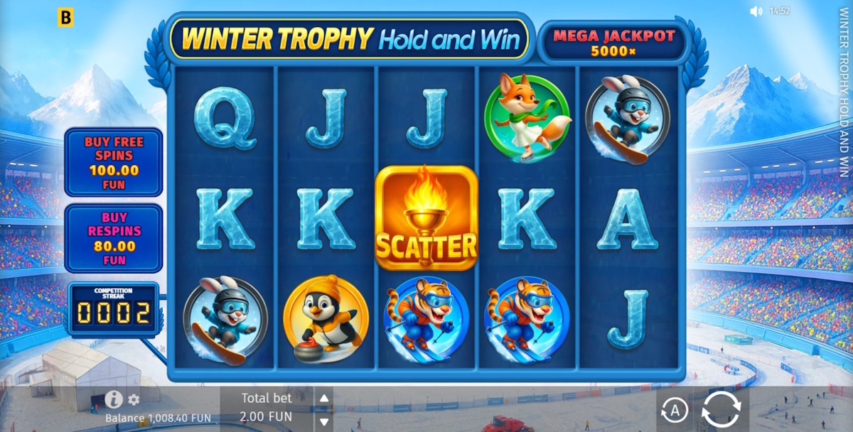 Base game in Winter Trophy Hold and Win by BGaming
