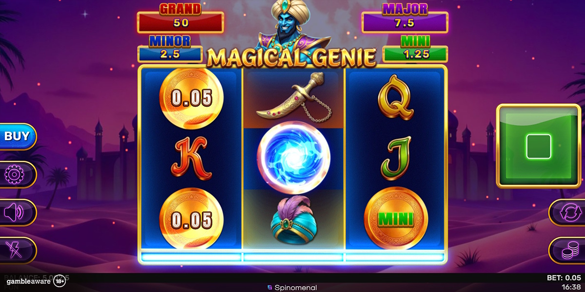 Bonus blast in Magical Genie Hold & Hit 3x3 by Spinomenal