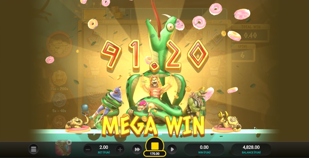 A mega win in Beast Gains by Relax Gaming