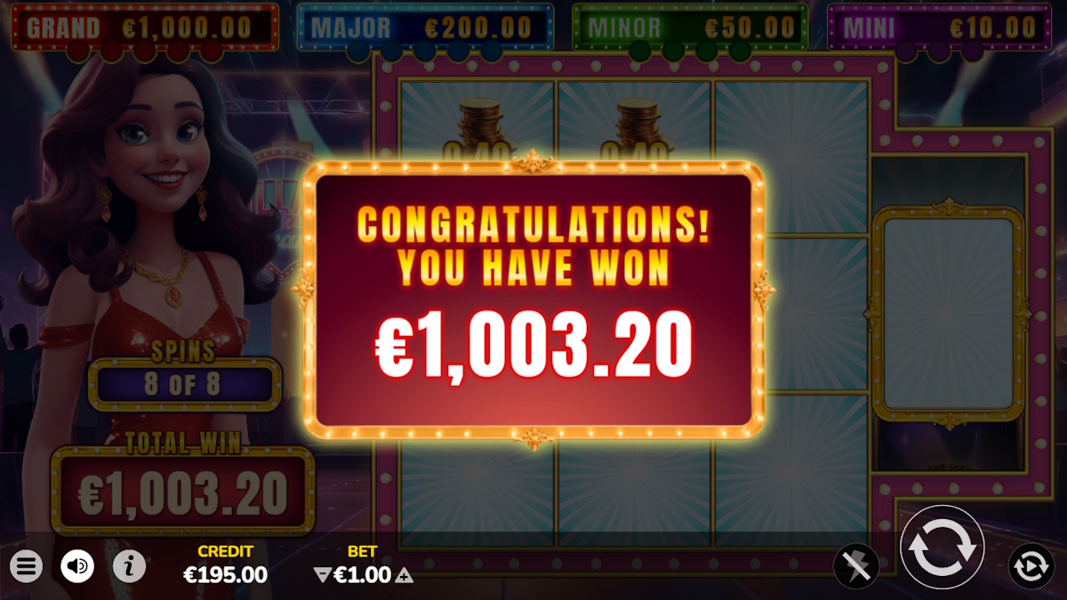 A win in 3 Coin Cowboy Dollars & Dreams by Atomic Slot Lab